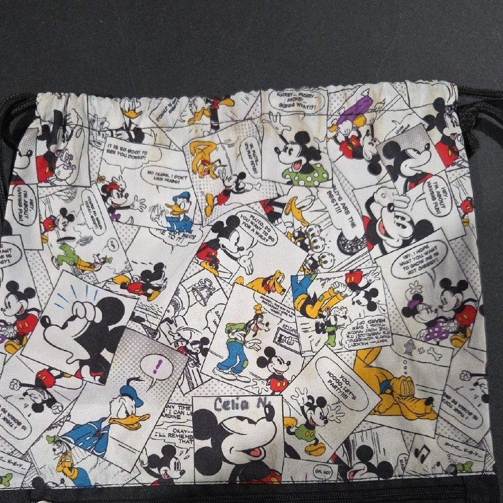 Disney Mickey Mouse Comic Strip Drawstring Bag - image 2
